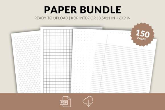 KDP Paper Bundle Set 4: Beautifully Structured Interiors for Your Next Bestseller