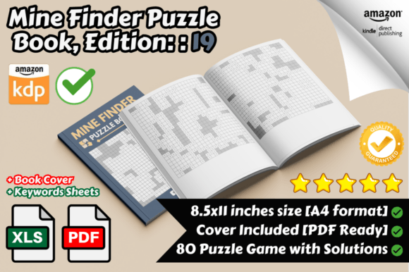Mine Finder Puzzle Book for KDP Part 19