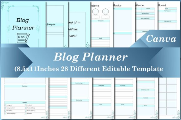 Streamline Your Content with a Blog Planner Canva Template