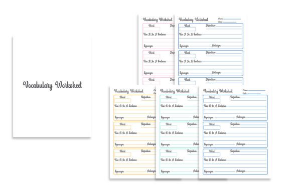 Vocabulary Worksheet: Clean Layouts for Smarter Learning